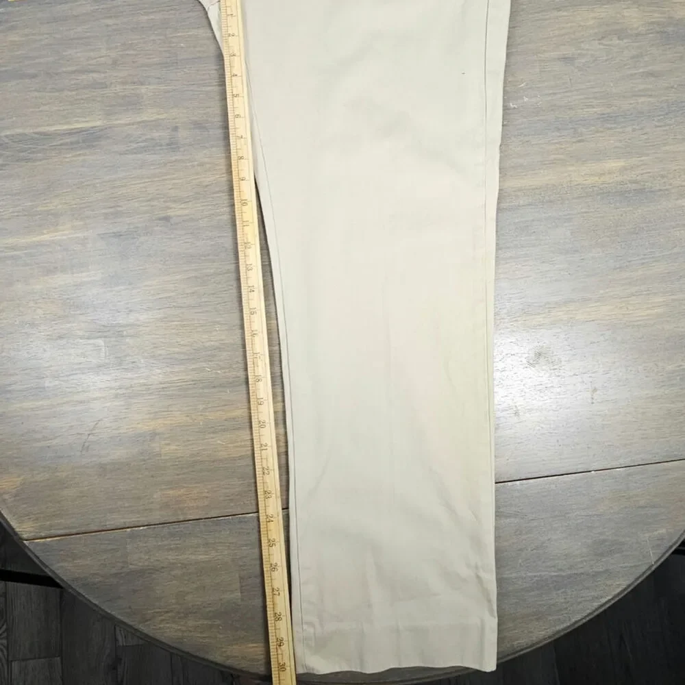 J.Crew Mens Classic Fit Khaki Cotton Chinos‎ Pants 36x30.5 Straight Tag 38x32